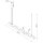 LED Pendelleuchte dimmbar Ockerrot Stahl 3000K L:158 cm