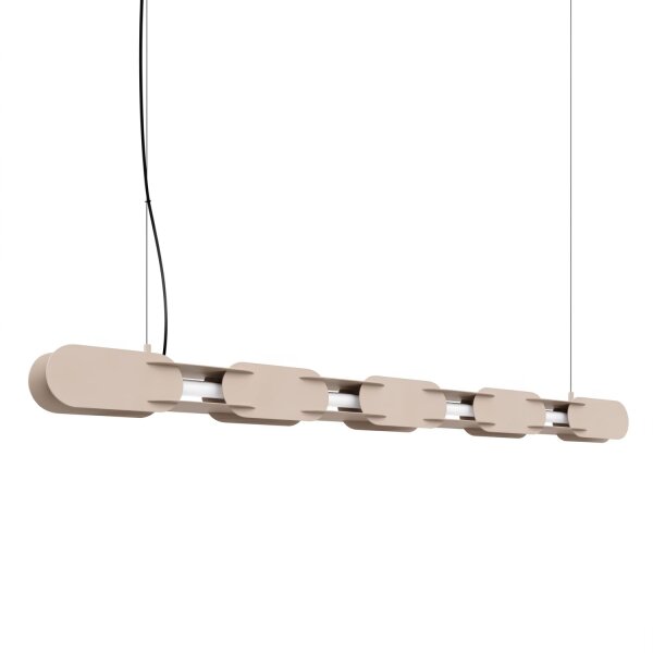 LED Pendelleuchte dimmbar Push-DIM Taupe 3000K L:158 cm