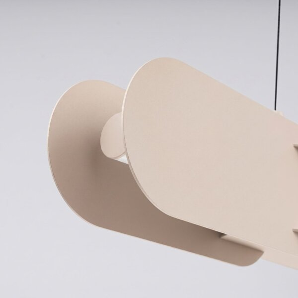 LED Hängelampe dimmbar Push-DIM Taupe 4000K L:158 cm