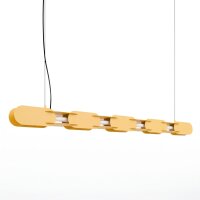 LED Hängelampe dimmbar Push-DIM Gelb 4000K L:158 cm