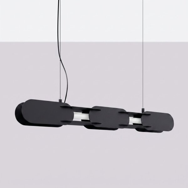 LED Pendelleuchte dimmbar Push-DIM 3000K 91 cm Schwarz