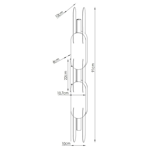LED Hängelampe dimmbar Push-DIM 4000K L:91 cm Stahl
