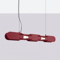 LED Hängelampe dimmbar Burgund Stahl 4000K L:91 cm
