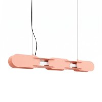 LED Hängelampe dimmbar Stahl Pfirsich 3000K L:91 cm