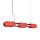 LED Pendelleuchte dimmbar Push-DIM Rot 3000K L:91 cm