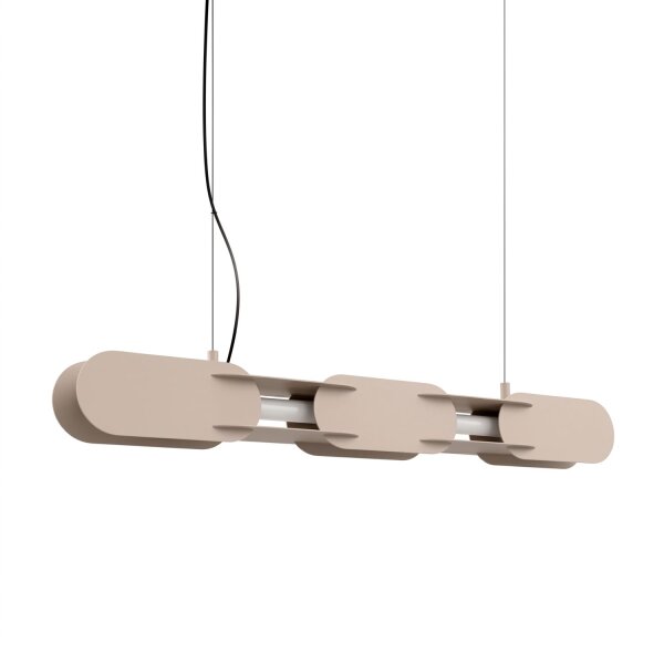 LED Hängelampe dimmbar Push-DIM Taupe 4000K L:91 cm