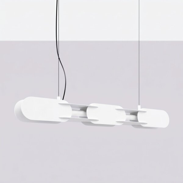 LED Pendelleuchte dimmbar Push-DIM Weiß 4000K L:91 cm