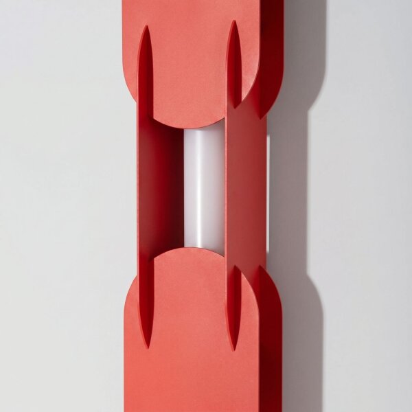 LED Wandleuchte dimmbar Push-DIM Rot 3000K H:91 cm