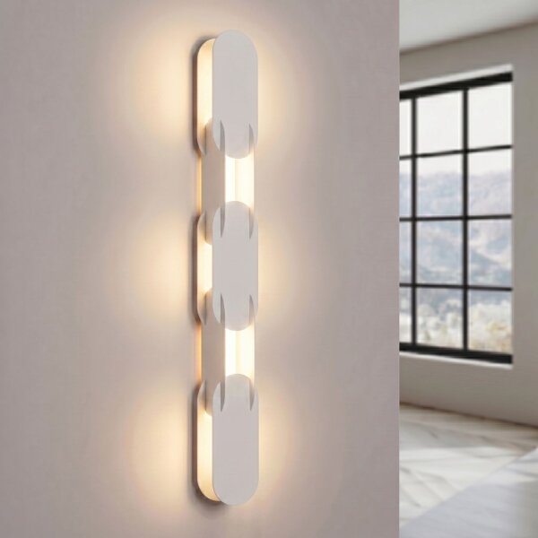 LED Wandlampe dimmbar Push-DIM Weiß Modern 3000K 91 cm