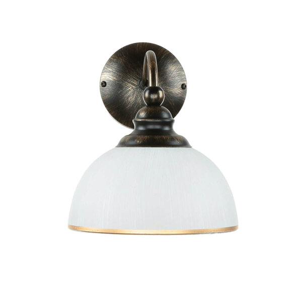 Wandlampe DELMARE Shabby Braun antik Wohnzimmer