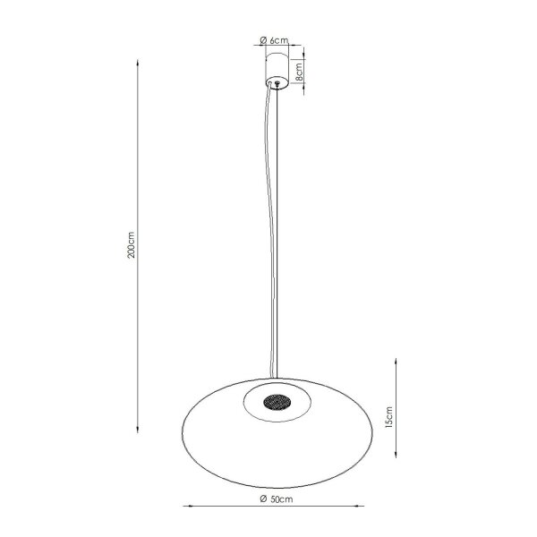 LED Hängelampe TRIAC dimmbar Weiß 4000K Modern Ø50 cm
