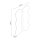 Wandlampe Burgund Stahl S14d H:66 cm Modern dekorativ