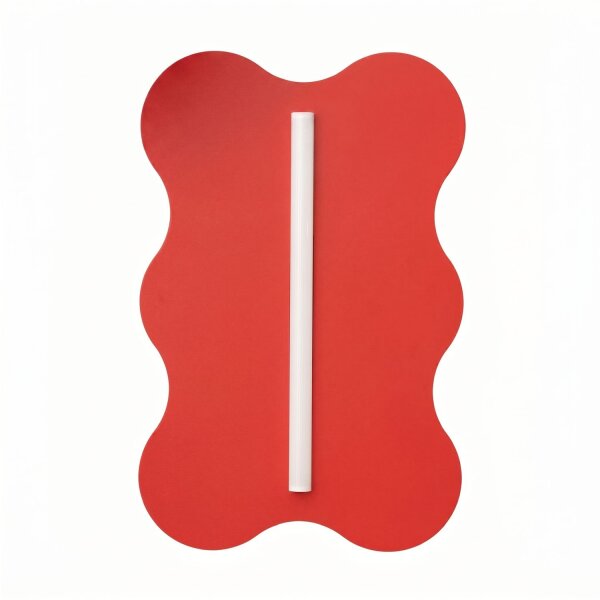 Wandlampe Rot Stahl S14d H:66 cm wohnlich dekorativ