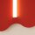 Wandlampe Rot Stahl S14d H:66 cm wohnlich dekorativ