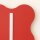 Wandlampe Rot Stahl S14d H:66 cm wohnlich dekorativ