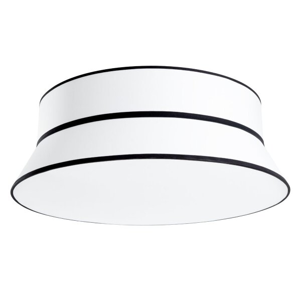 Deckenlampe Pergament Weiß E27 3-flammig B:60 cm Modern