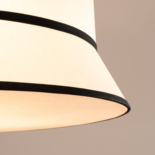 Deckenlampe Pergament Weiß E27 3-flammig B:60 cm Modern
