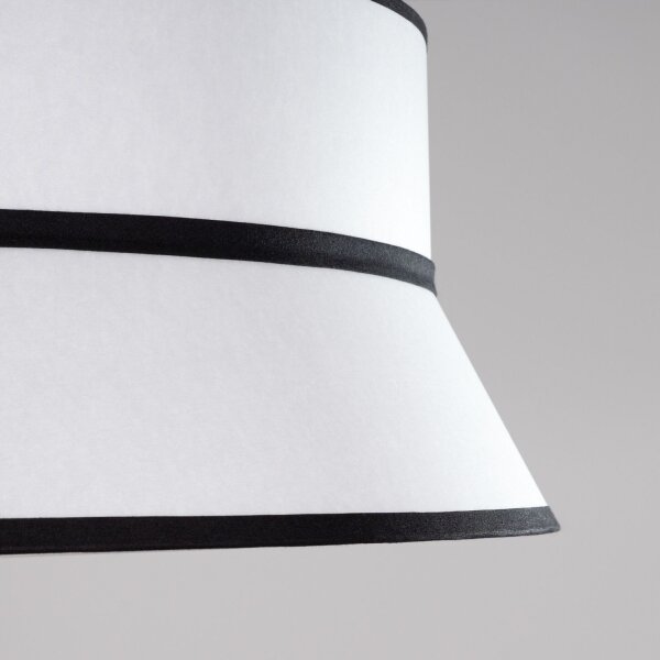 Deckenlampe Pergament Weiß E27 3-flammig B:60 cm Modern