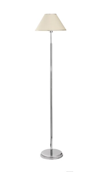 Stehlampe SELUSSA Weiß Chrom 165cm Wohnzimmer