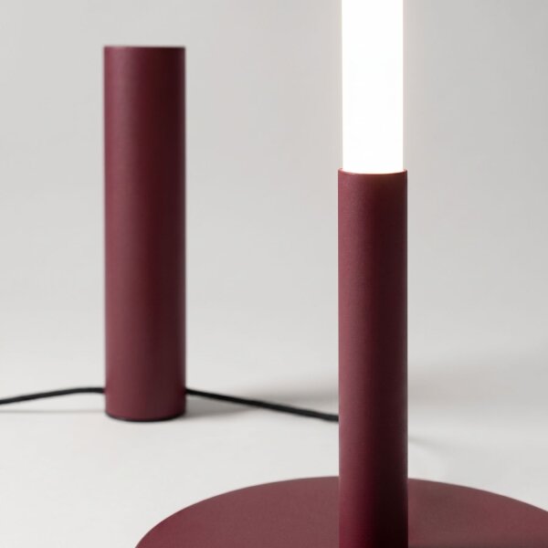 LED Stehlampe dimmbar Burgund 4000K H:150 cm Ø3,5 cm