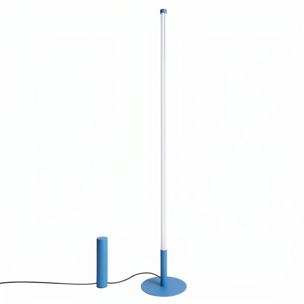 LED Stehlampe dimmbar Hellblau 4000K H:150 cm Ø3,5 cm