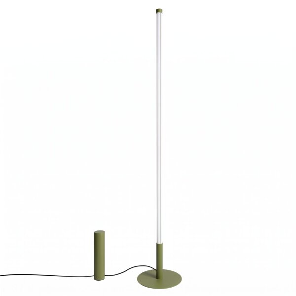LED Stehlampe dimmbar Olivgrün 3000K H:150 cm Ø3,5 cm