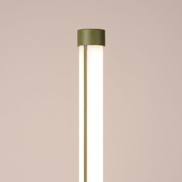 LED Stehlampe dimmbar Olivgrün 3000K H:150 cm Ø3,5 cm