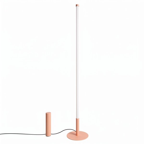 LED Stehleuchte dimmbar Pfirsich 3000K H:150 cm Ø3,5 cm