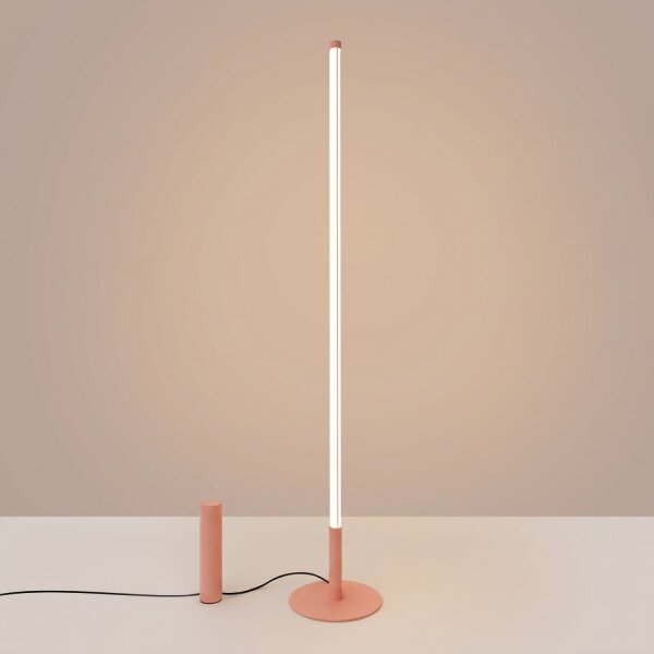 LED Stehleuchte dimmbar Pfirsich 3000K H:150 cm Ø3,5 cm