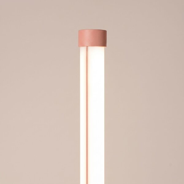 LED Stehleuchte dimmbar Pfirsich 3000K H:150 cm Ø3,5 cm