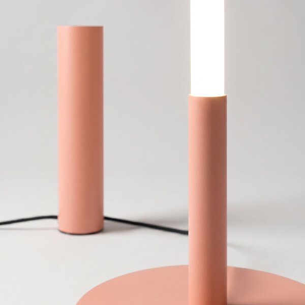 LED Stehleuchte dimmbar Pfirsich 3000K H:150 cm Ø3,5 cm