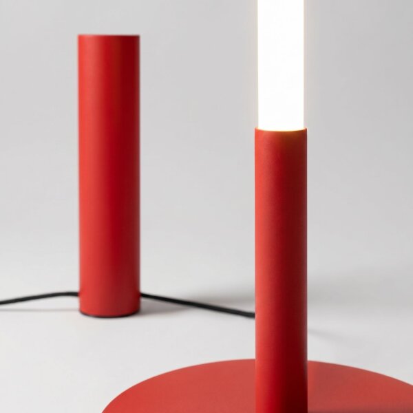 LED Stehlampe dimmbar Push-DIM Rot 4000K 150 cm Modern