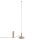 LED Stehlampe dimmbar Taupe 3000K Ø3,5 cm rund H:150 cm