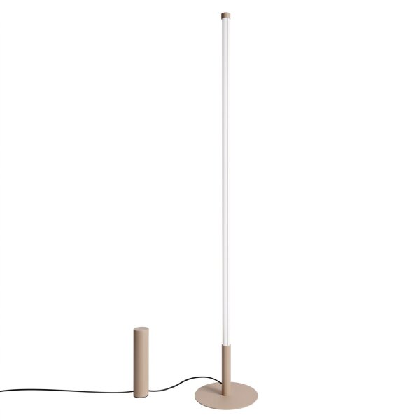 LED Stehleuchte dimmbar Taupe 4000K Ø3,5 cm H:150 cm