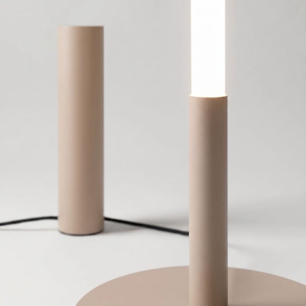 LED Stehleuchte dimmbar Taupe 4000K Ø3,5 cm H:150 cm