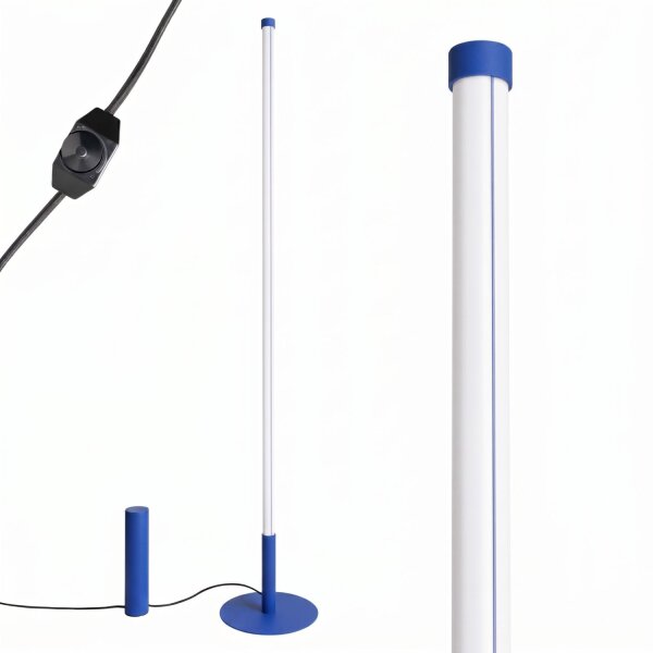 LED Stehleuchte dimmbar Ultramarin 3000K 150 cm Ø3,5 cm