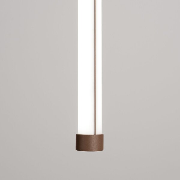 LED Pendelleuchte dimmbar Push-DIM Braun 4000K Ø3 cm