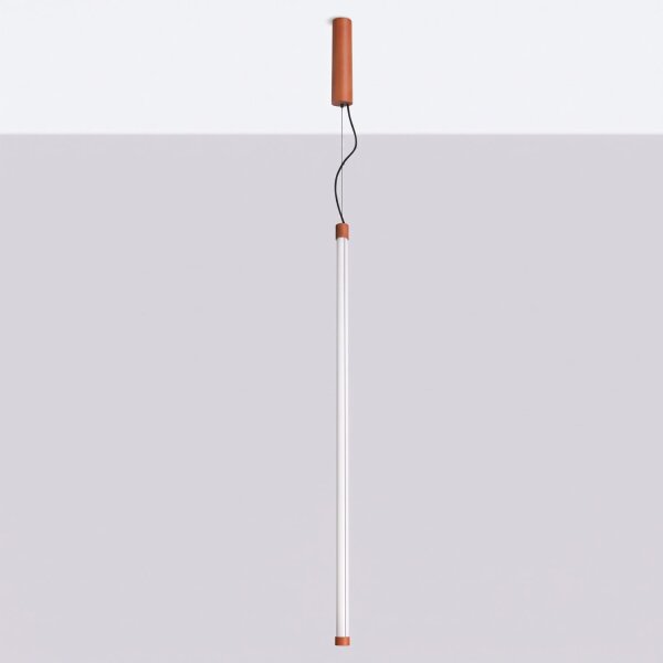 LED Hängelampe dimmbar Push-DIM Ockerrot 4000K Ø3 cm
