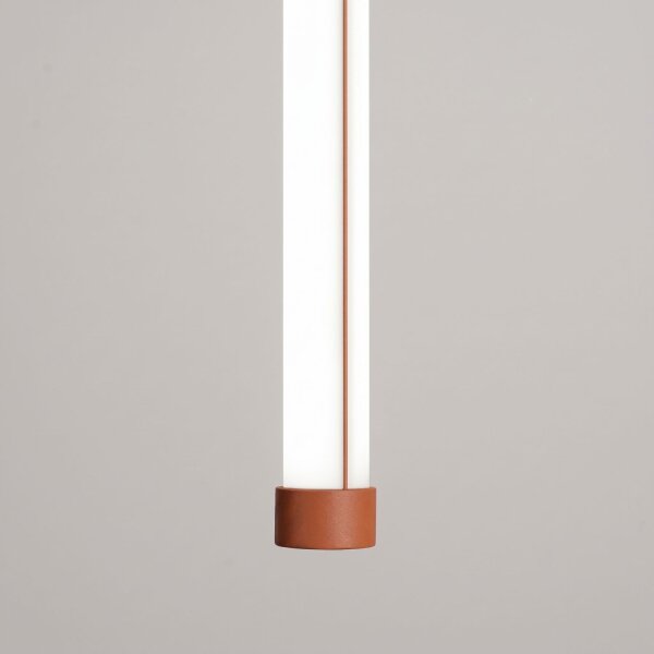 LED Hängelampe dimmbar Push-DIM Ockerrot 4000K Ø3 cm