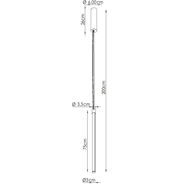 LED Hängelampe Ultramarin dimmbar Push-DIM 4000K Ø3 cm