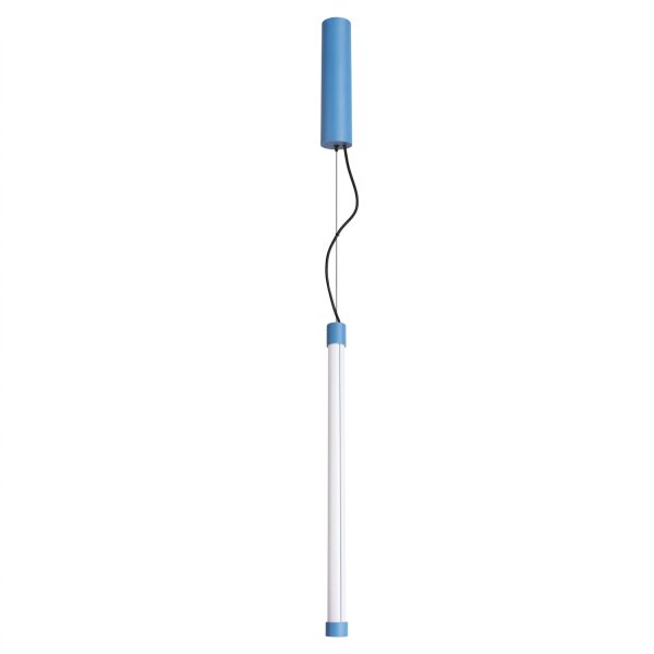 LED Hängelampe dimmbar Hellblau Stahl 3000K B:3 cm