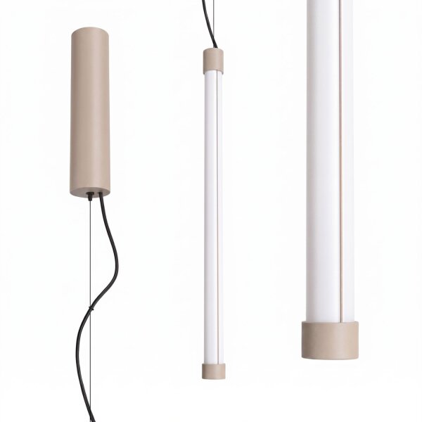 LED Pendelleuchte dimmbar Push-DIM Taupe 4000K B:3 cm