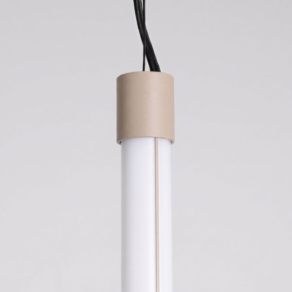 LED Pendelleuchte dimmbar Push-DIM Taupe 4000K B:3 cm