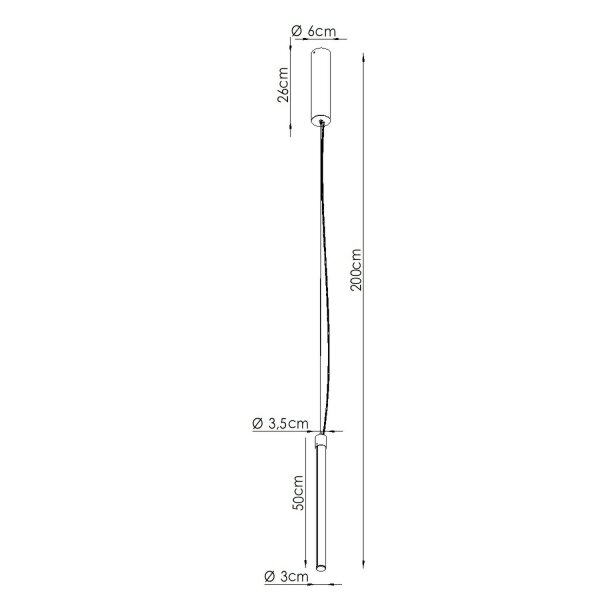 LED Pendelleuchte dimmbar Push-DIM Weiß 4000K B:3 cm
