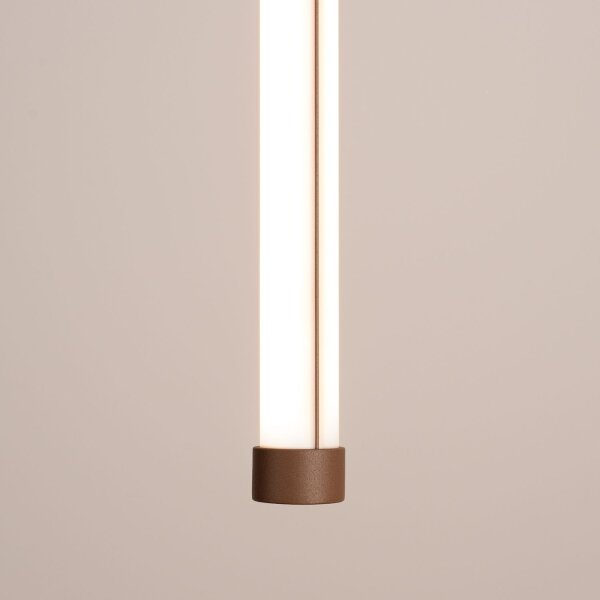 LED Pendelleuchte dimmbar Push-DIM Braun 3000K L:3 cm
