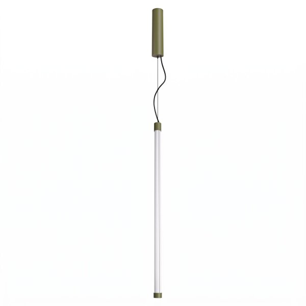 LED Pendelleuchte dimmbar Olivgrün Stahl 3000K L:3 cm