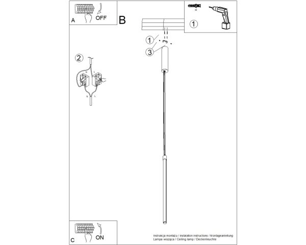 LED Hängelampe dimmbar Push-DIM Rot 3000K 3 cm Modern
