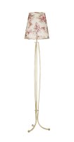 Stehleuchte CRINE Blumen 165cm Shabby Gold Wei&szlig;