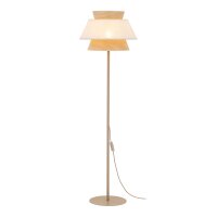 Stehleuchte Beige Natur Grau Modern E27 151 cm blendarm