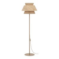 Stehlampe Beige Natur Stahl Modern E27 151 cm blendarm